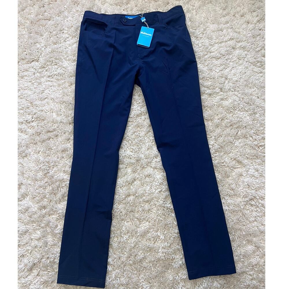Bunker Mentality Navy Golf Mens Pants 36x34 Stretch Spandex New With Tags Office
